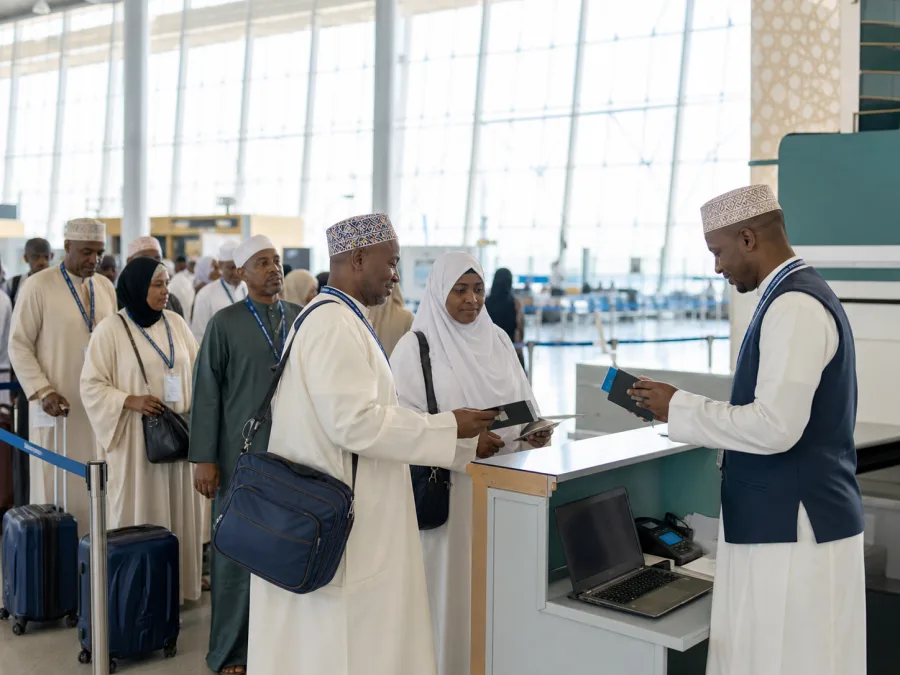 Departure support at the airport