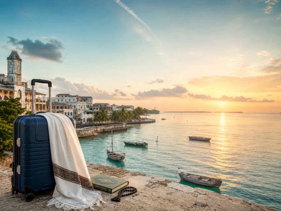 Zanzibar travel preparation view