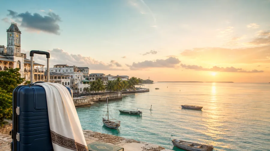 Zanzibar travel scene representing pilgrimage preparation